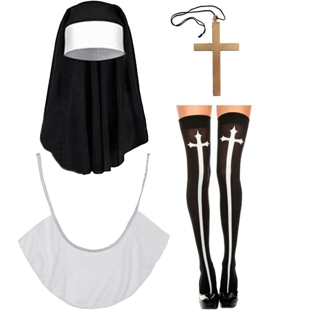 8813 Nun Habit Costume Accessory Nun Headpiece Nun Hat